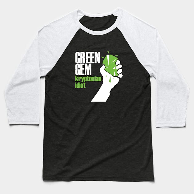 Green gem Baseball T-Shirt by ntesign